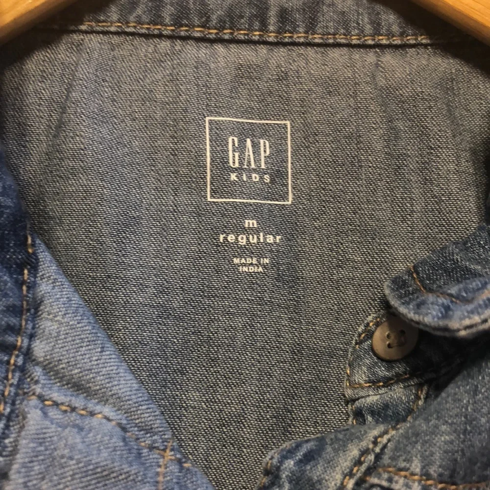 GAP kids blue jean dress size M regular 🌸